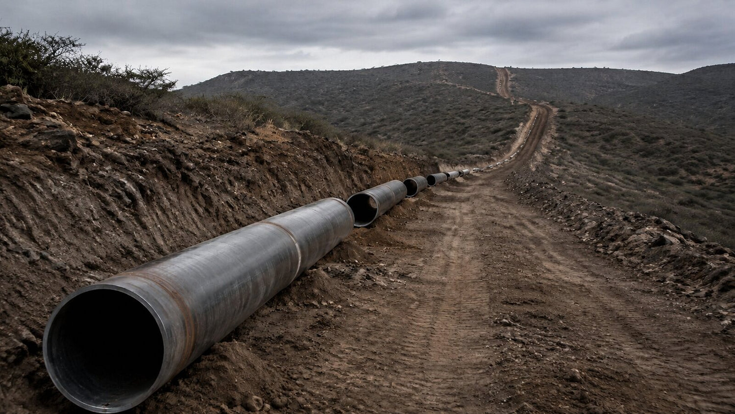 Natural gas transport infrastructure of the kind that requires CRE and ASEA permits in Mexico